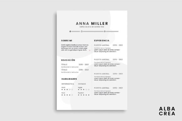 Download Minimalist Resume Template Illustrator - Premium Resources