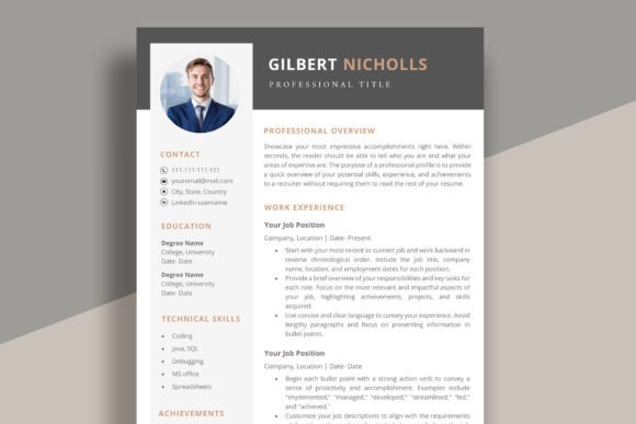 Download Professional Resume Template | Word CV - Resume template Collection