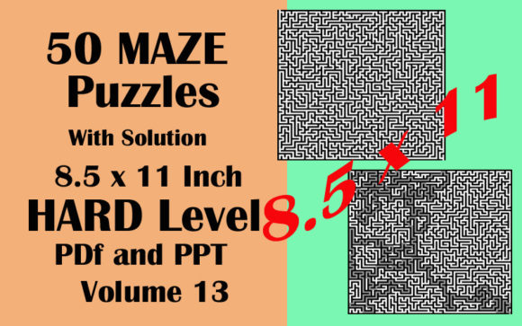 Download 50 Maze Puzzle HARD Level PDF PPTX V13 - Ppt Collection